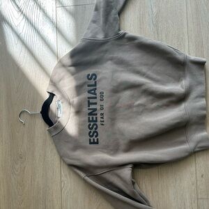 Essentials Brown Kids Sweatshirt